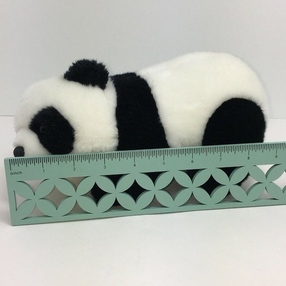 Panda Bear Plush Stuffed Animal 10" Black White Baby Standing Forest Animals - Picture 9 of 12